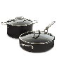 BergHOFF Essentials 4Pc Non-stick Hard Anodized Simmer Set With Glass Lids