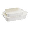 Stoneware 2-pc Rectangular Baking Dish Set