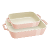 Staub Stoneware 2-pc Rectangular Baking Dish Set