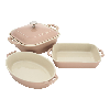Staub Stoneware 4-pc Macaron Mixed Baking Dish Set