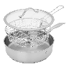 Henckels Aragon 5.75 qt Stainless Steel Saute Pan and Deep Fryer with Lid