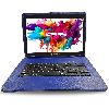 LINSAY 10.1" Octa Core 128GB Storage Android 15 Tablet with Style Keyboard - Blue