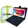 LINSAY - 10.1" Octa Core 128GB Storage Android 15 Tablet Dual Camera Android with Keyboard and Backpack - Black