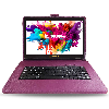 LINSAY 10.1" Octa Core 128GB Storage Android 15 Tablet with Style Keyboard - Purple