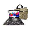 LINSAY 10.1" Octa Core 256GB Storage Android 15 with Unique Oracle Keyboard Case and Tablet Briefcase - Black