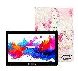 LINSAY 10.1" Octa Core 256GB Storage Android 15 Tablet with Unicorn Shape Case