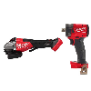 M18 FUEL ONE-KEY 18V Lithium-Ion Brushless Cordless 4-1/2 in./6 in. Variable Speed Braking Grinder with 1/2 in. Impact Wrench