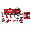 M18 18-Volt Lithium-Ion Cordless Combo Kit (8-Tool) with (2) Batteries and Charger with SHOCKWAVE Impact Driver Bit Set (40-Pc)