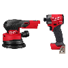 M18 18V Lithium-Ion Brushless Cordless FUEL 5 in. Random Orbit Sander with 1/4 in. Impact Driver