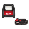 M18 GEN-2 18-Volt Lithium-Ion Cordless 4000 Lumens ROVER LED AC/DC Flood Light and (1) 2Ah Battery