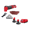 M12 FUEL 12V Lithium-Ion Cordless Oscillating Multi-Tool with M12 XC 5.0 Ah Battery (2-Pack) Starter Kit and Charger