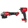 M18 FUEL 18-Volt Lith-Ion Brushless Cordless 7 in. Braking Grinder with Variable Speed and 1/2 in. Impact Wrench