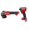 M18 FUEL 18V Lithium-Ion Brushless Cordless 4-1/2 in./5 in. Grinder with Variable Speed & Slide Switch w/ Impact Driver