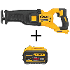 FLEXVOLT 60-Volt MAX Li-Ion Cordless Brushless Reciprocating Saw with FLEXVOLT 20V/60V Battery Pack 9.0 Ah (Tool-Only)