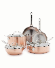 GreenPan Bobby Flay Copper Clad 8-Piece Cookware Set - Copper