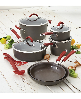 Rachael Ray Cucina Hard-Anodized Nonstick 12-Pc. Cookware Set - Red