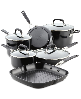 KitchenAid Hard Anodized 10 Piece Nonstick Cookware Pots and Pans Set - Black