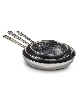 T-Fal Hybrid Mesh Stainless Steel 3 Piece Frypan Set - Silver