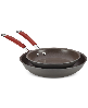 Cucina 2-Piece Nonstick Frying Pan Set - Cranberry Red