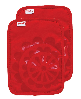 T-Fal Medallion Print Silicone and Cotton Twill Pot Holder, Set of 2 - Red