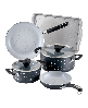 Farberware Disney Monochrome 7 Piece Ceramic Nonstick Cookware Set - Black