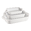 Staub Stoneware 3-pc Rectangular Baking Dish Set