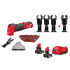 M12 FUEL 12V Oscillating Multi-Tool w/ 5.0Ah Battery 2-Pk Starter Kit & OMT Blade Set