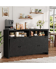 Gaomon 55" Farmhouse Buffet Sideboard Cabinet