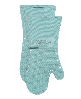 All-Clad Ribbed Silicone Cotton Twill Oven Mitt, Set of 2 - Rainfall
