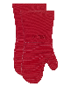 All-Clad Ribbed Silicone Cotton Twill Oven Mitt, Set of 2 - Chili