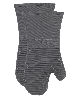 All-Clad Ribbed Silicone Cotton Twill Oven Mitt, Set of 2 - Pewter