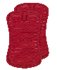All-Clad Ribbed Silicone Cotton Twill Pot Holder, Set of 2 - Chili