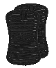 All-Clad Ribbed Silicone Cotton Twill Pot Holder, Set of 2 - Black