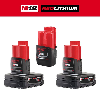 M12 12-Volt Lithium-Ion 6 Ah/4 Ah/2 Ah Extended Capacity Battery Packs (3-Batteries)