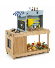 Hongge Canopy Mud Kitchen with Water Tank and Faucet