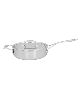 Demeyere Industry 5 Stainless Steel 3-Quart Saute Pan - Silver