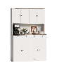 gaomon Tall Kitchen Pantry Cabinet with Charging Station