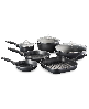 Cuisine::pro 9pc cast aluminum set - black.