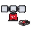 M18 18-Volt Lith-Ion Cordless 4500 Lumens ROVER Dual Power Triple-Panel Flood & Area Light