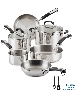 Farberware Brilliance Stainless Steel 10-Pc. Cookware Set - Silver