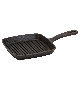 Smith and Clark Cast Iron 6.75" Square Grill Pan - Black