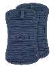 All-Clad Ribbed Silicone Cotton Twill Pot Holder, Set of 2 - Indigo