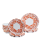 Infuse Melamine 12 Pc. Dinnerware Set, Service for 4 - Orange