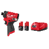 M12 FUEL 12V Lithium-Ion Brushless Cordless 1/4 in. Hex Impact Driver w/M12 Compact 2.0 Ah Battery (2-Pack) Starter Kit