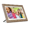 Aluratek 13.3" WiFi Touchscreen Distressed Wood Digital Photo Frame