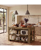Tribesigns Kitchen Island with Storage