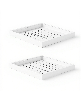 Sugift 2 Pack Pull Out Cabinet Organizer Expandable 12.2in-18.9in Width 20.47in Deep Sliding Drawers - White