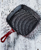 Chefs Classic Enameled Cast Iron 9.25" Square Grill Pan - Cardinal Red
