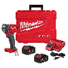 M18 FUEL 18V Lithium-Ion Brushless Cordless 3/8 in. Compact Impact Wrench with Friction Ring Kit, Resistant Batteries