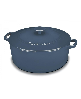 Cuisinart Chefs Classic Enameled Cast Iron 7-Qt. Round Covered Casserole - Provencal Blue